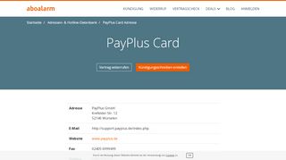 
                            3. PayPlus Hotline, Anschrift, Faxnummer ...