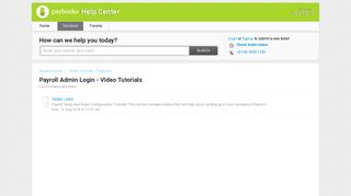 
                            4. Payroll Admin Login - Video Tutorials : Help Center - Paybooks