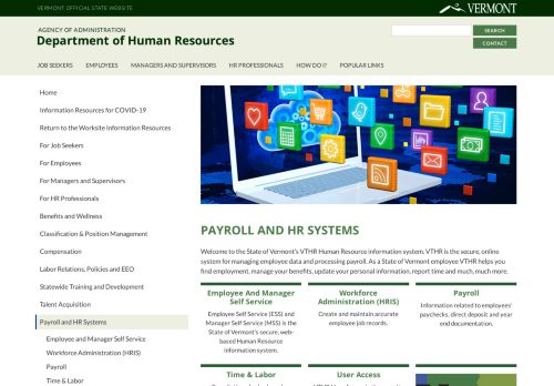 
                            3. Payroll and HR Systems - Vermont Human Resources - Vermont.gov