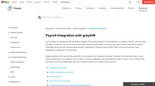 
                            6. Payroll Integration | greytHR |Zoho People