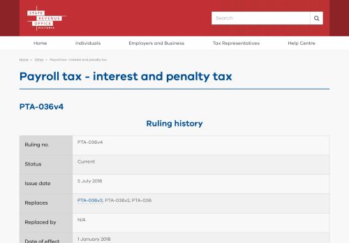 
                            12. Payroll tax - interest and penalty tax | State Revenue Office