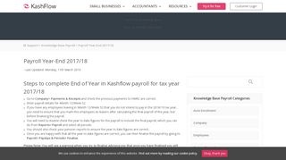
                            12. Payroll Year-End 2017/18 - KashFlow