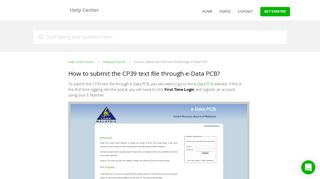 
                            12. PayrollPanda — How to submit the CP39 text file through e ...