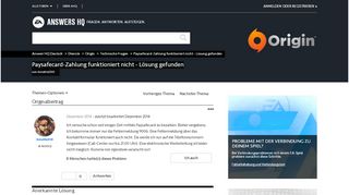
                            8. Paysafecard-Zahlung funktioniert nicht - Lösung gefunden - Answer HQ