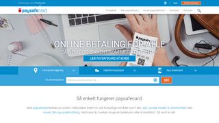 
                            6. paysafecard.com: Betale online, så sikkert som med kontanter.