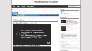 
                            6. PaysBook Online Affiliate - Pinoy Online Business Marketing