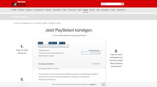 
                            8. PaySelect kündigen - so schnell geht's | FOCUS.de