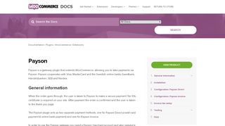 
                            9. Payson - WooCommerce Docs