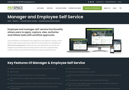 
                            11. PaySpace Manager & Employee Self Service - Self Service Portal