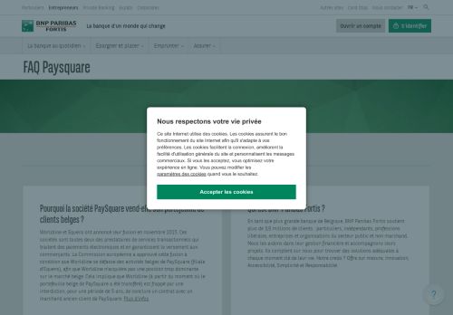 
                            1. Paysquare FAQ | BNP Paribas Fortis