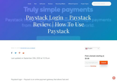 
                            6. Paystack Login - Paystack Review | How To Use Paystack – PG Updates