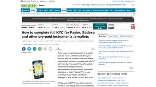 
                            12. Paytm | E-Wallets KYC: How to complete full KYC for Paytm, Sodexo ...