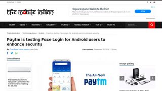 
                            12. Paytm is testing Face Login for Android users to enhance security
