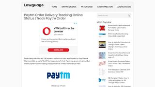 
                            5. Paytm Order Delivery Tracking Online Status | Track Paytm Order ...