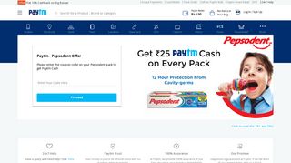 
                            1. Paytm - Pepsodent Offer