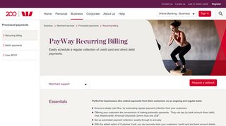 
                            7. PayWay Recurring Billing - Westpac