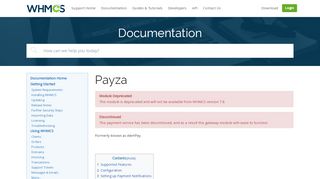 
                            2. Payza - WHMCS Documentation