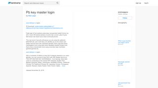 
                            5. Pb key master login | ecemupgyou