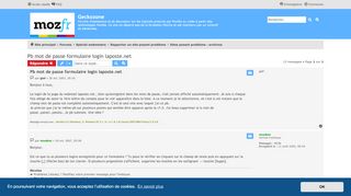 
                            6. Pb mot de passe formulaire login laposte.net - Espace ...