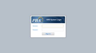 
                            10. PBA - Electronic Report Distribution (ERD) Login