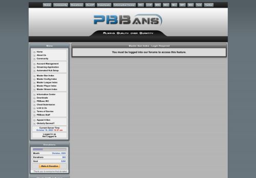 
                            12. PBBans | Login Required