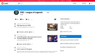 
                            11. PBE - League of Legends - Reddit