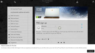 
                            9. PBE sign up | Alienware Arena