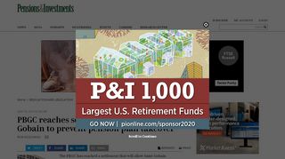 
                            13. PBGC reaches settlement with Saint-Gobain to prevent pension plan ...