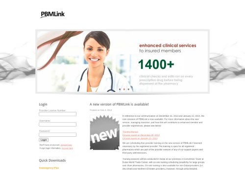 
                            9. PBMLink - The GCC's most popular prescription portal!!