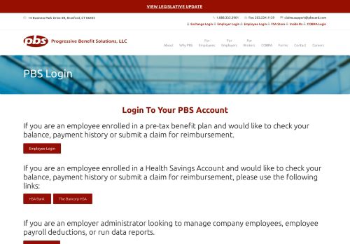 
                            4. PBS Login | Benefits Administrator CT - PBS