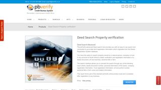 
                            12. pbVerify - Credit Bureau - Deeds Search of Property Verification