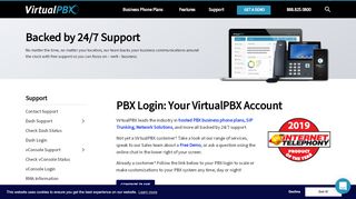 
                            2. PBX Login Page for all VirtualPBX Dash and vConsole VoIP Accounts