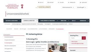 
                            8. PC-Arbeitsplätze - Universität Tübingen