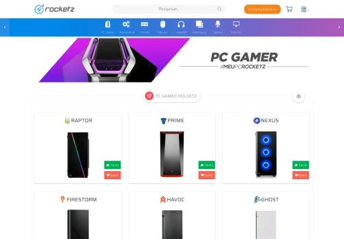 
                            4. PC Gamer é na Rocketz! | Os modelos 2019 já chegaram