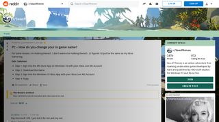 
                            8. PC - How do you change your in game name? : Seaofthieves - Reddit