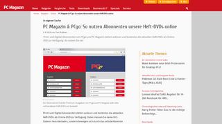 
                            4. PC Magazin & PCgo: So nutzen Abonnenten unsere Heft-DVDs online ...