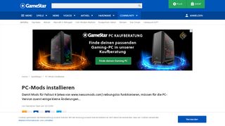 
                            11. PC-Mods installieren - GameStar