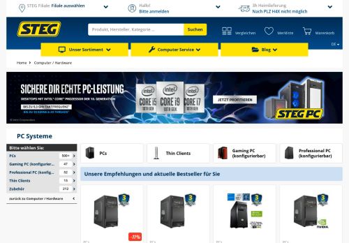 
                            5. PC Systeme Angebote und Erfahrungsberichte | STEG-Electronics.ch