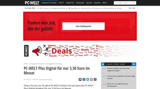 
                            4. PC-WELT Plus Digital für nur 3,50 Euro im Monat - PC-WELT