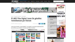 
                            4. PC-WELT Plus Digital: Lesen Sie geballtes Technikwissen per Flatrate