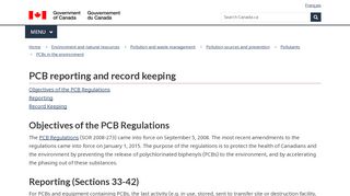 
                            12. PCB reporting and record keeping - Canada.ca