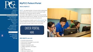 
                            8. PCC - Care Centered Around You - My PCC Patient Portal