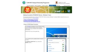 
                            12. PCCW Wi-Fi Access User Guide for Win7 Users - CUHK Wi-Fi Hotspot ...