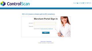 
                            6. PCI Login - mycontrolscan.com