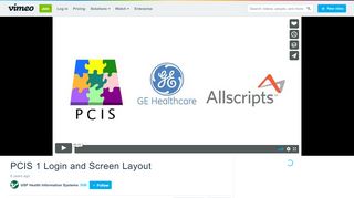 
                            6. PCIS 1 Login and Screen Layout on Vimeo