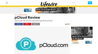 
                            10. pCloud: A Free Online File Storage Account - Lifewire