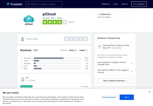 
                            10. pCloud Reviews | Read Customer Service Reviews of pcloud.com