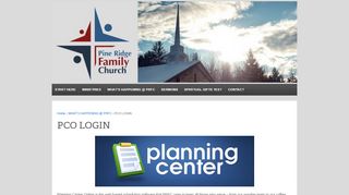 
                            3. PCO LOGIN | Pine Ridge Family Church