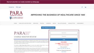 
                            3. PDE Login - PARA Healthcare Financial Services