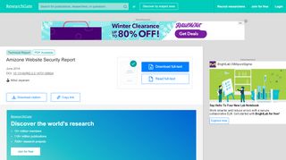 
                            11. (PDF) Amizone Website Security Report - ResearchGate